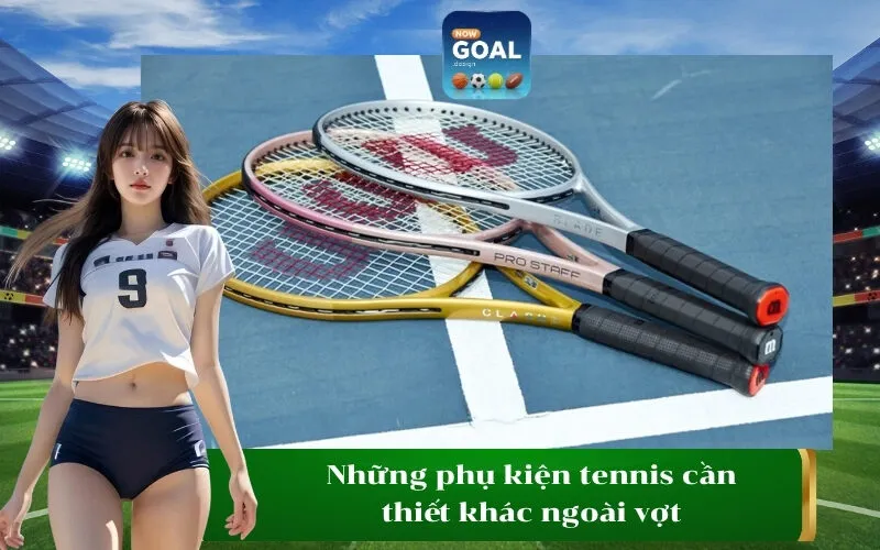 Những phụ kiện tennis cần thiết khác ngoài vợt