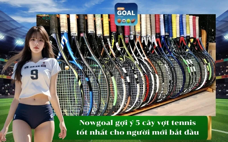 Nowgoal gợi ý 5 cây vợt tennis tốt nhất cho người mới bắt đầu