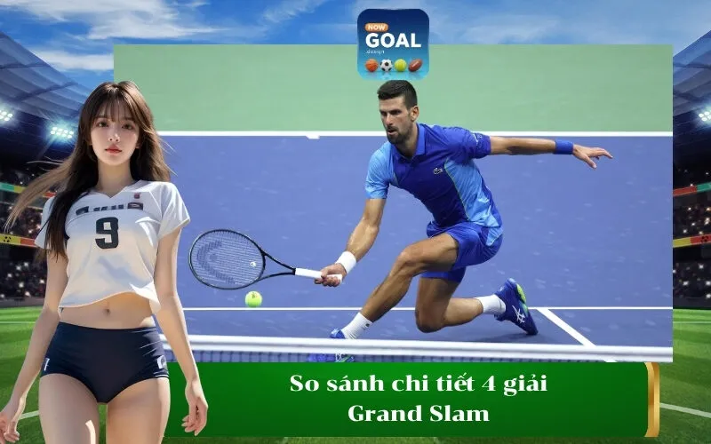 So sánh chi tiết 4 giải Grand Slam